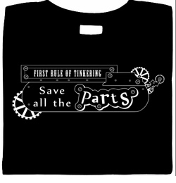 steampunk shirt, funny shirt, the thinker