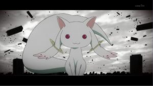 puella-magi-madoka-magica, kyubey the cat, 90s anime cartoons
