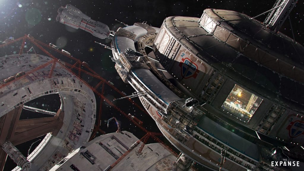 the expanse spaceships, artistic set quality detail, syfy