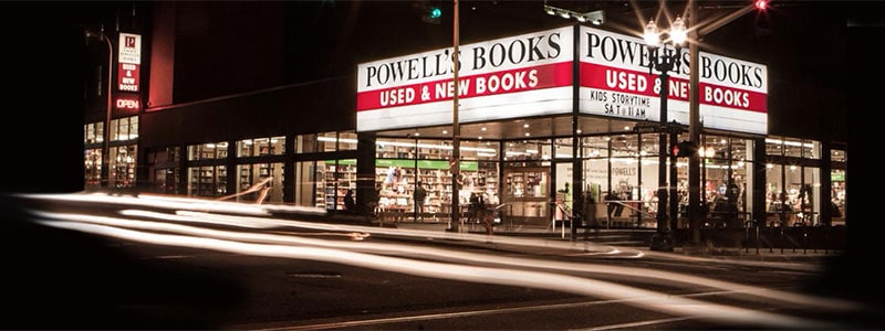 powells city of books, portland book stores
